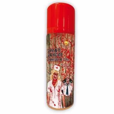 Bloed verf spray voor op carnavalspak