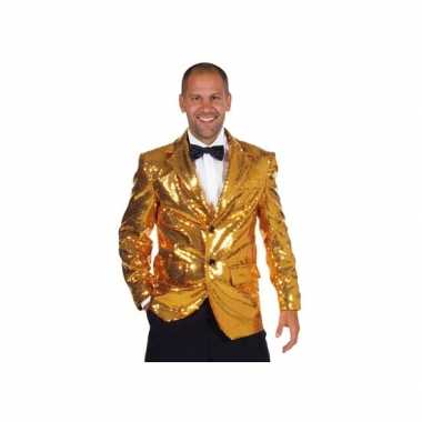 Carnavalspak gouden colbert