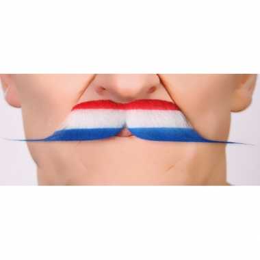 Nederlandse vlag carnavalspak accessoire snor