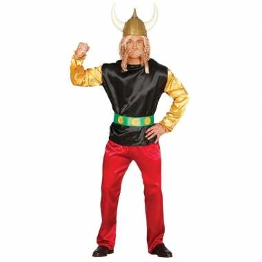Stripfiguur verkleed carnavalspak gallier