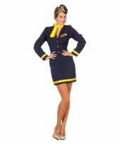Dames stewardess carnavalspak
