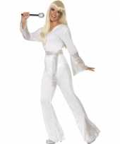 Disco carnavalspak voor dames wit
