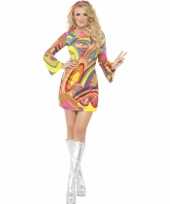 Flower power carnavalspak dames