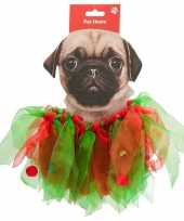 Huisdieren kerstcarnavalspak kerstelf pakje voor honden